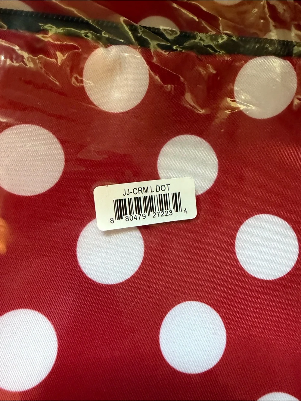 Lug Jumping Jack Drawstring Backpack - Crimson Large Dot (Red, White Polka Dots)